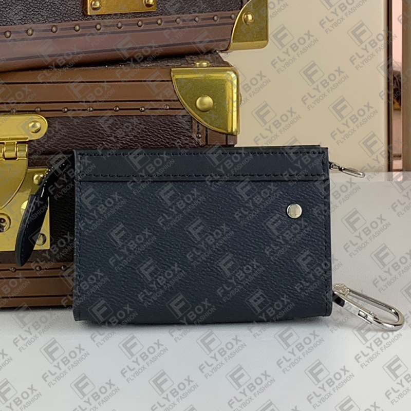 M82776 VOYAGE KEY BACK Wallet حامل بطاقة الائتمان المحفظة المحفظة المفتاح للجنسين الأزياء مصممة فاخرة العمل أعلى جودة التسليم السريع