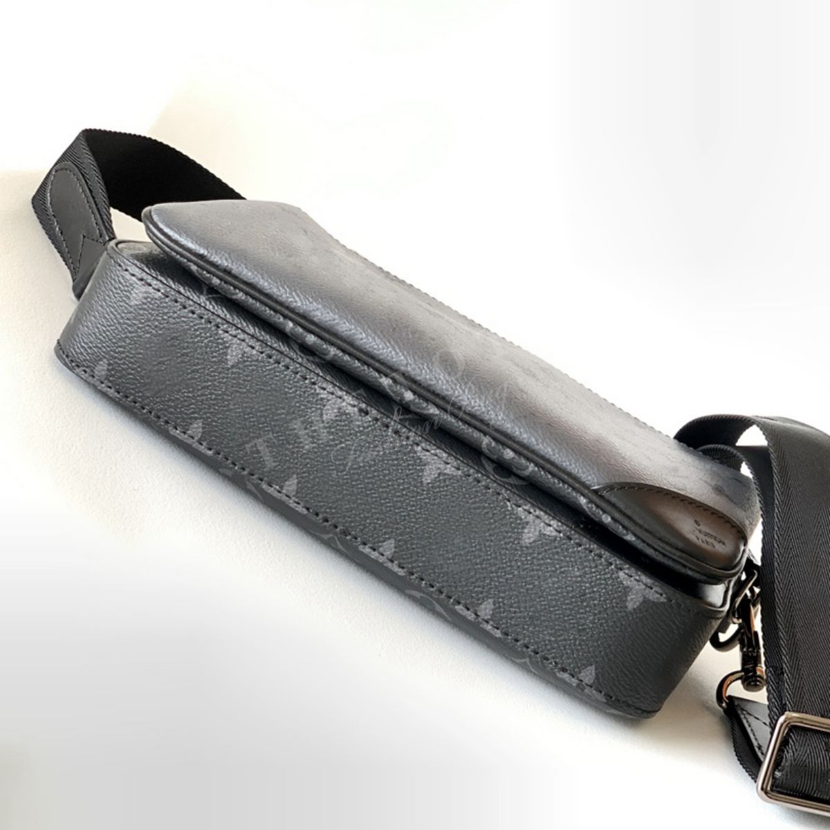 Bolsa de lona masculina designer 3 em 1 carteira crossbody 6a qualidade couro cruz corpo saco de telefone celular saco de envelope masculino 3 peças conjunto