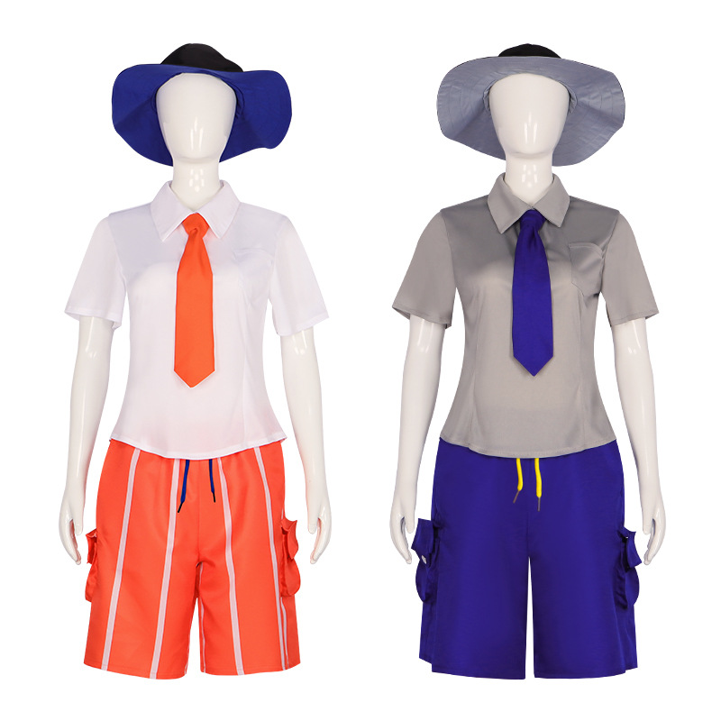 Game Vermilion cos dress Orange College grape College game cute girl cosplay dress