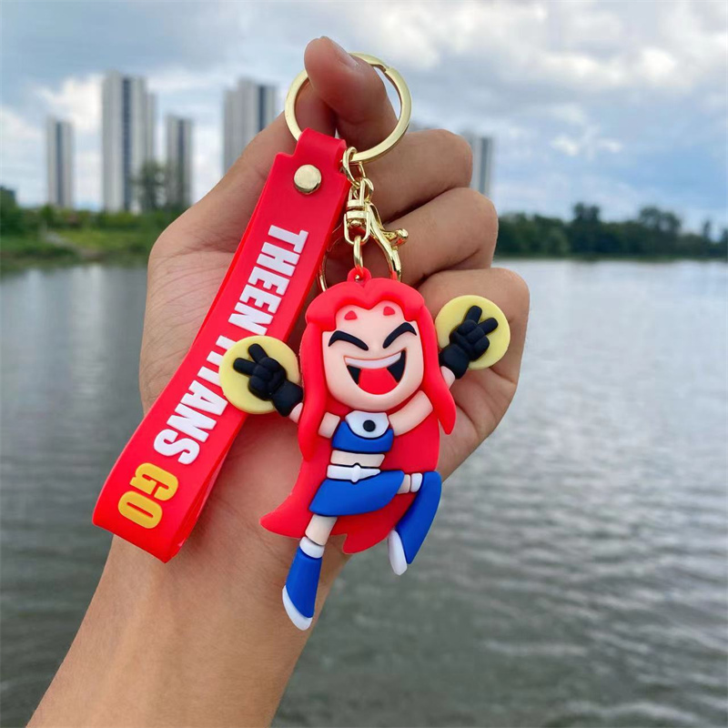 Wholesale Bulk Anime Car Keychain Charm Accessories Cute Key Ring Cute Juvenile Boxing Couple Students Personalized Creative Valentine's Day Gift 5 Style DHL
