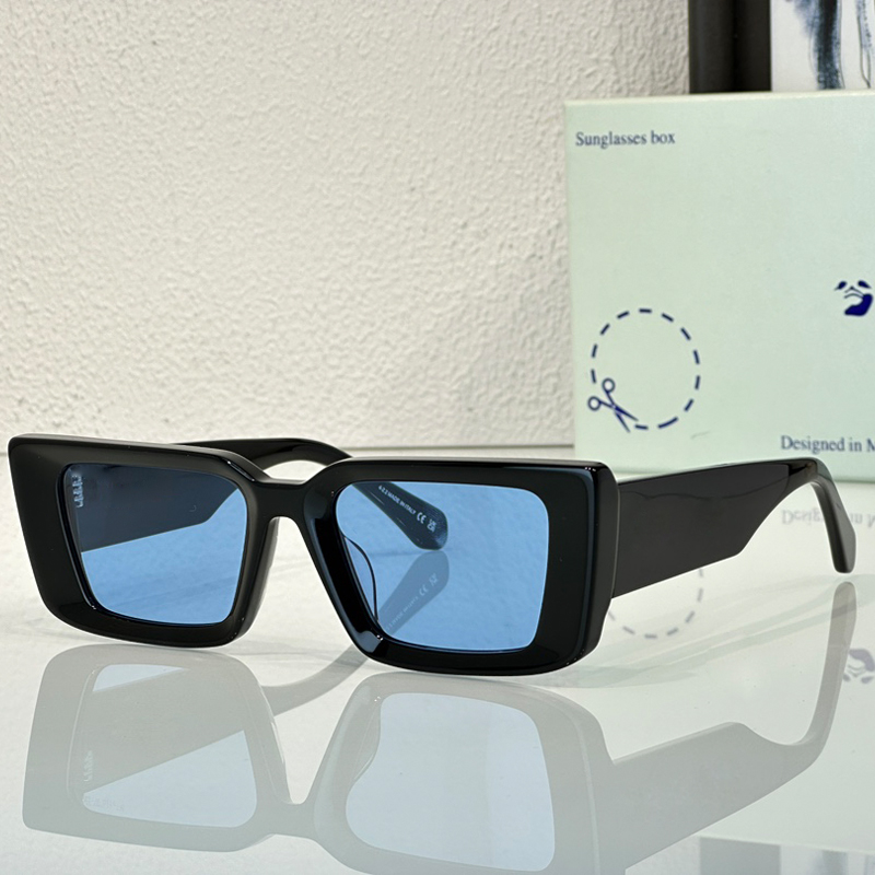 occhiali da sole firmati di lusso uomo e donna da donna 064 montatura quadrata bianca nera con lenti protettive UV400 top classico occhiali retrò fornito con custodia originale