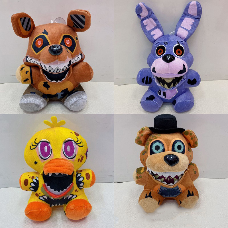 Jouets en peluche 25 cm Cinq nuits à Freddy FNAF Poupées Jouets en peluche Golden Freddy fazbear Mangle foxy ours Bonnie animaux en peluche jouets pour enfants