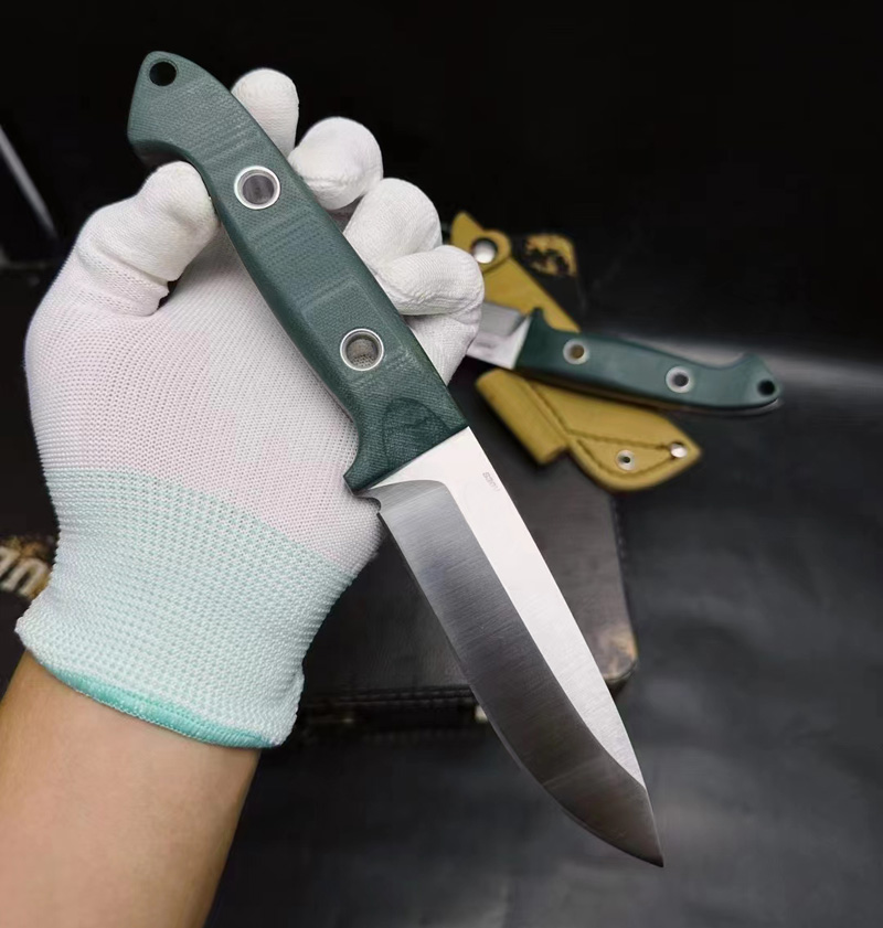 Special offer BM162 Straight Knife CPM-S30v Satin Drop Point Blade Green Full Tang G10 Handle Outdoor Survival Tactical Knives with Kydex