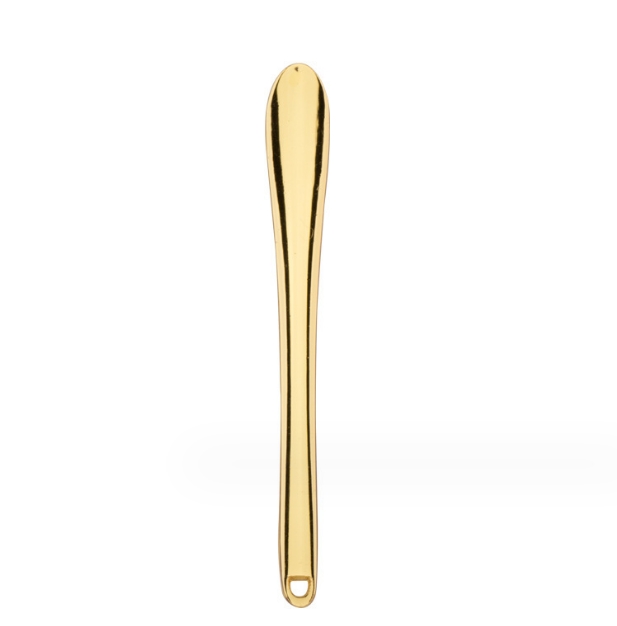 Zinklegering Gouden Lepel Rookaccessoires Dab Dabber Tool Draagbare Mini Snuff Snorter Sniffer Droog Kruid Tabak Olieplatforms Wax Schop Lepels