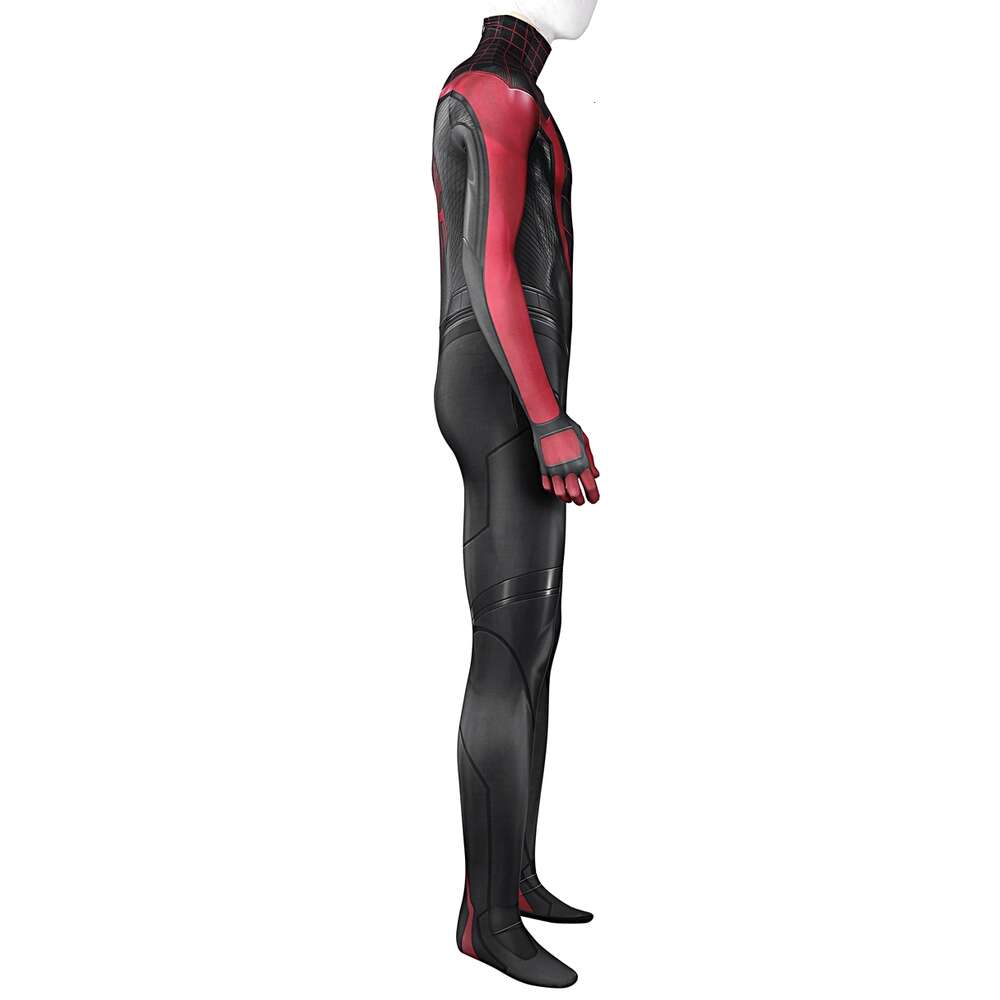 Cosplay Adulto Halloween Carnaval Araña PS Miles Cosplay Morales Mono Fiesta Impresión Traje de superhéroe con máscara desmontable