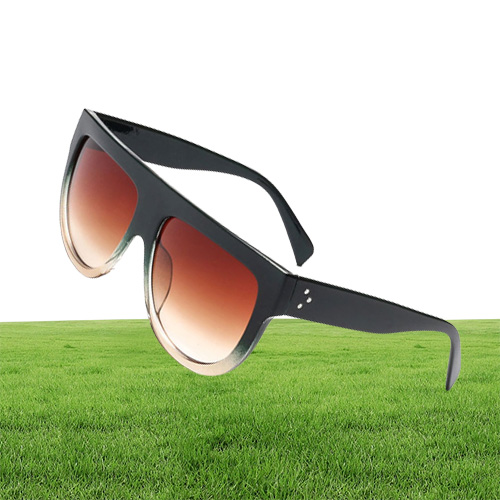 Promotion nouvelle mode lunettes de soleil carrées femmes rétro marque lunettes de soleil de créateur pour femmes lunettes de soleil surdimensionnées à dessus plat UV4002503492