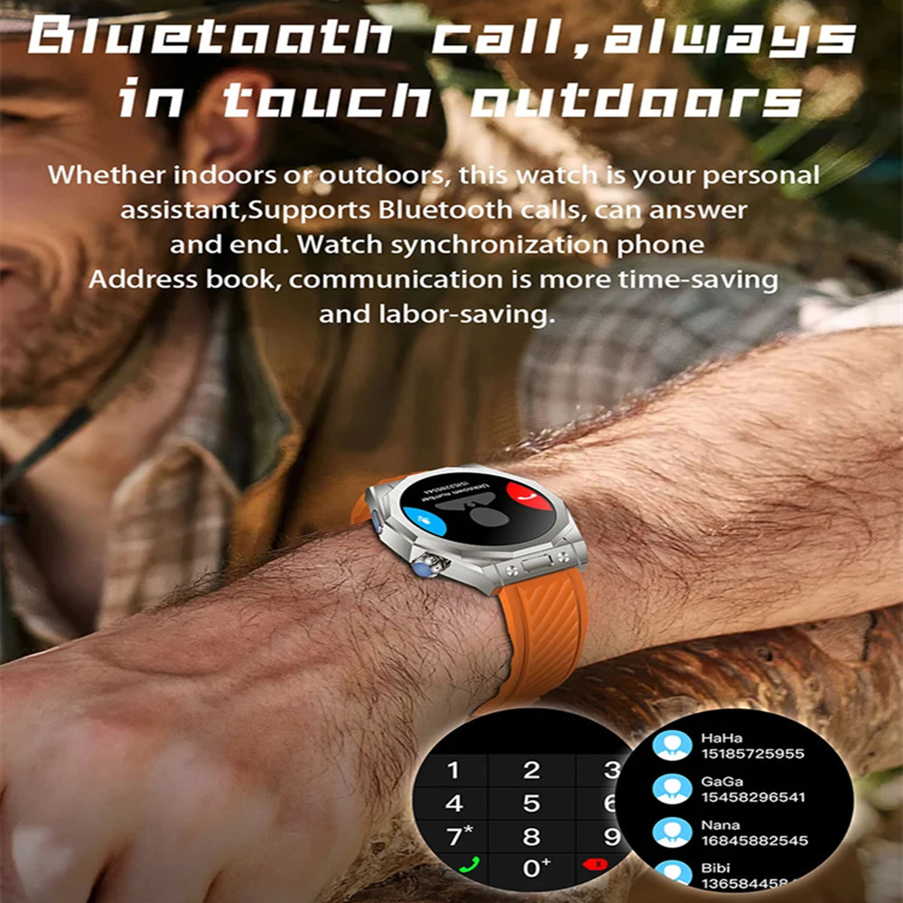 Z83 MAX GPS SmartWatch Circolare AMOLED Schermo Full Touch Bracciale intelligente in acciaio inossidabile Temperatura Cardiofrequenzimetro SmartWatch