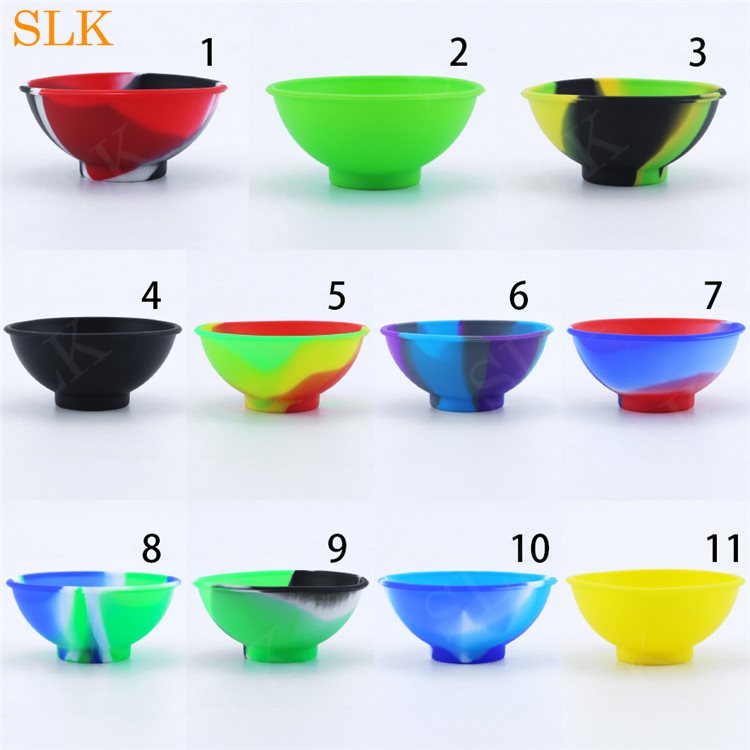 Smoking Accessories 67mm*30mm Silicone Storage Bowl Mini Size Dry Herb Tobacco Spice Mixing Silicon Bowl