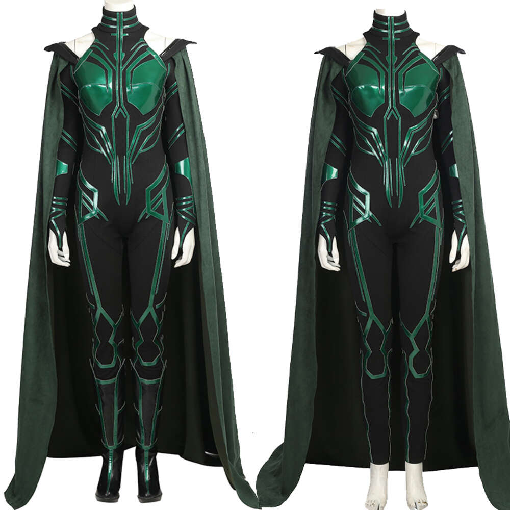 Cosplay dorosłe kobiety Bóg martwy kombinezon cosplay cosplay zielony body halloween impreza pełna rekwizyty garnitur z butami