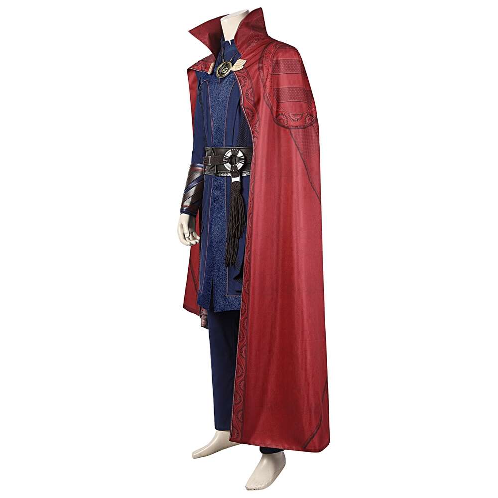 Cosplay recién llegado Strange In Multiverse Of Madness Stephen Cosplay traje disfraz de superhéroe de Halloween con botas de capa estampadas