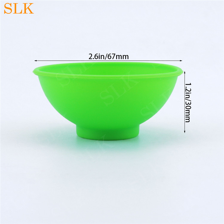 Rökningstillbehör 67mm*30mm Silikon Storage Bowl Mini Size Dry Herb Tobacco Spice Mixing Silicon Bowl