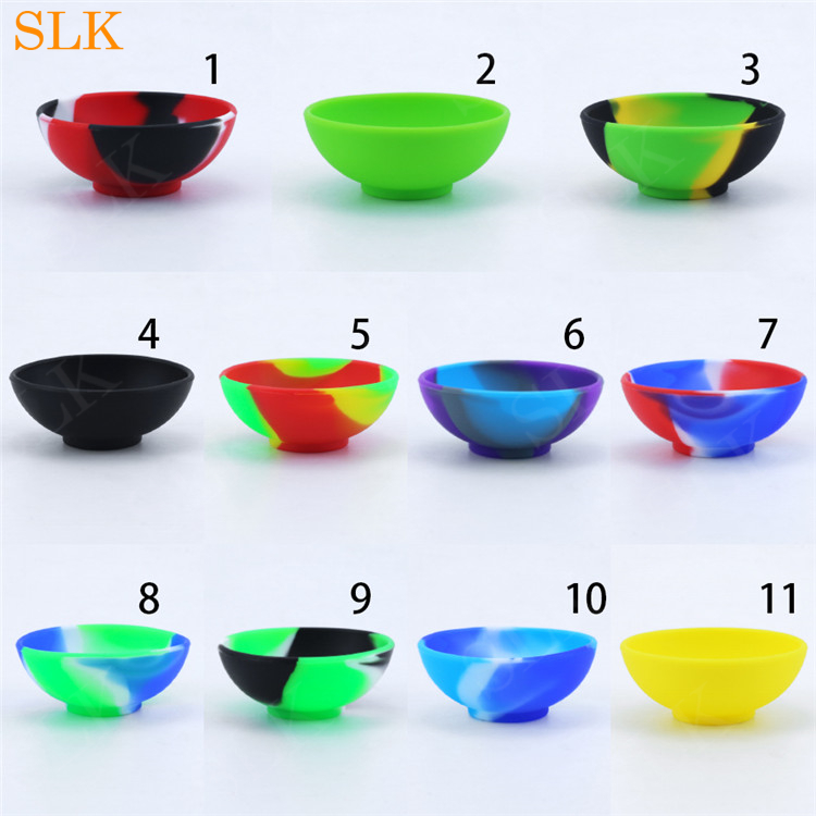 Hot Sale Mini Silicone Bowl Rökningstillbehör 50mm Torr Herb Tobacco Spice Storage Bowl Containrar Blandningsskålen