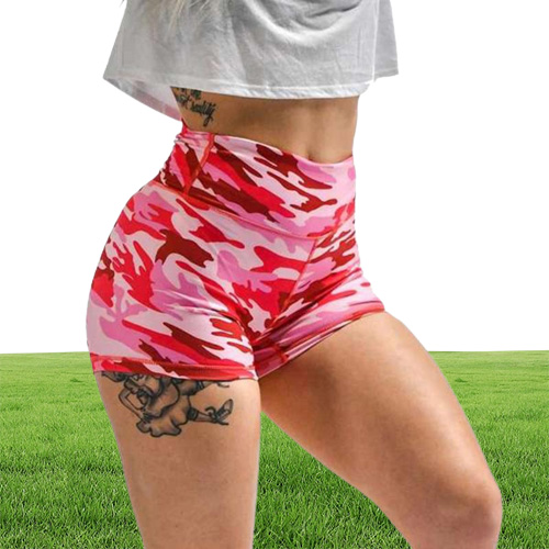 Women039s shorts feminino verão cintura alta impressão booty sexy senhoras elastano magro calças curtas compressão básica 4168918232