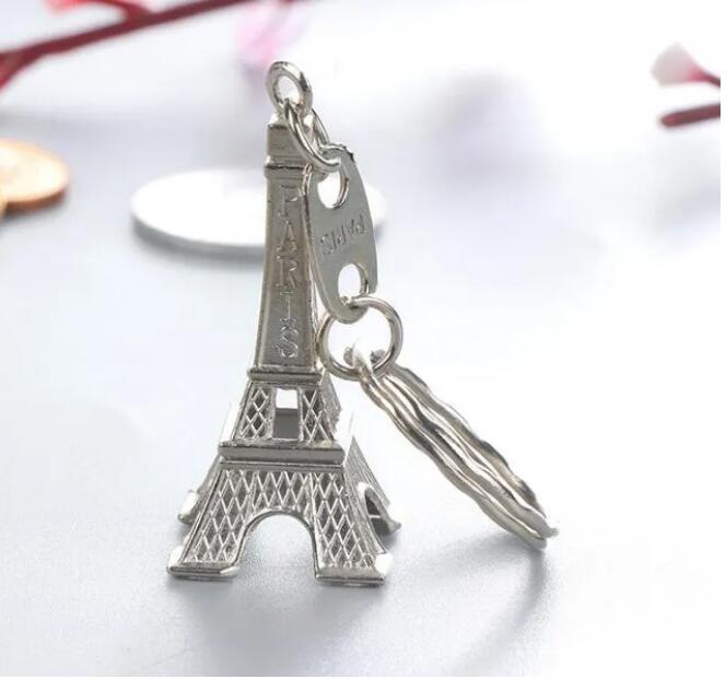 Fashion Classic French France Souvenir Paris 3D Eiffel Tower Keychain Keyring Key Chain Ring Fast DHL