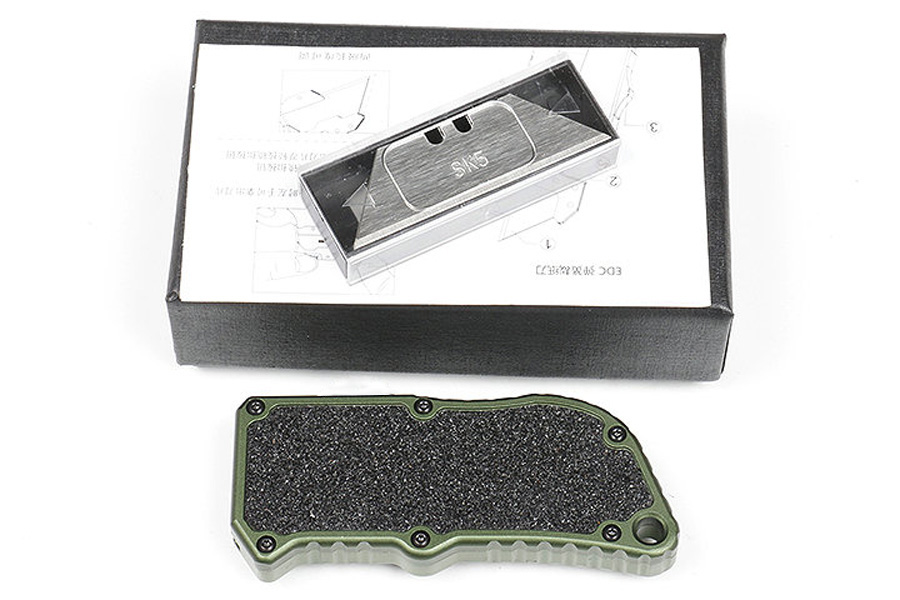 Oferta specjalna M6678 Automatyczna taktyczna nóż SK5 Satin Tanto Blade CNC Green Aviation Aluminium Uchwyt EDC Papiew Paper Nożyce Ostrza