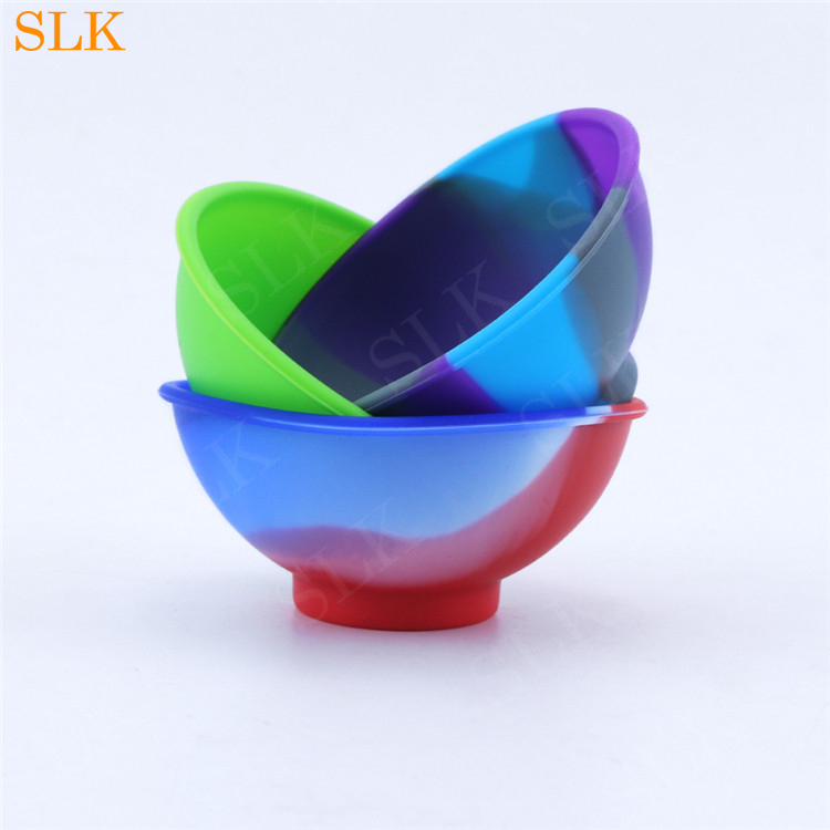 Rökningstillbehör 67mm*30mm Silikon Storage Bowl Mini Size Dry Herb Tobacco Spice Mixing Silicon Bowl