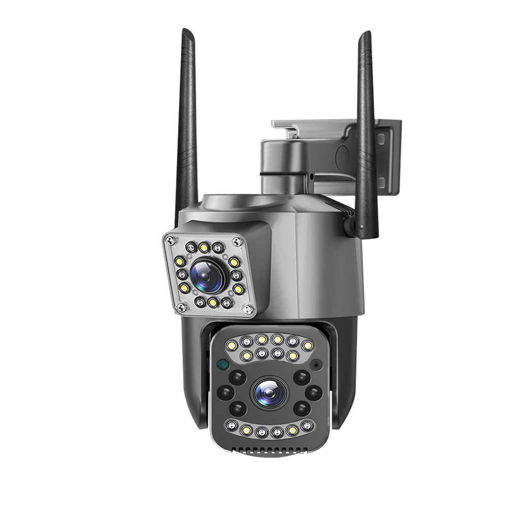 Dual Lens Beveiligingscamera V380 Pro Smart Home 4MP Auto Tracking Waterdichte Outdoor Draadloze WIFI IP-camera