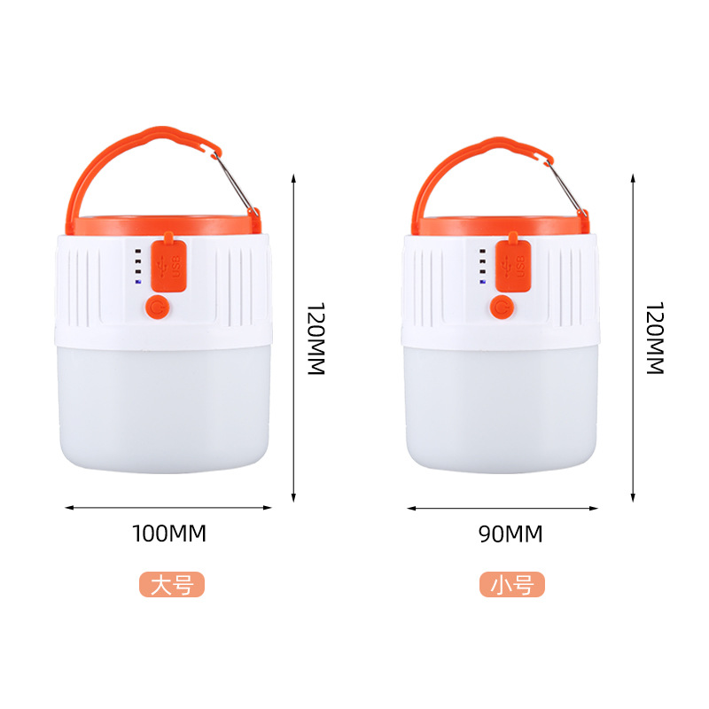 Lâmpada solar com carregamento USB, led de camping led de ledu