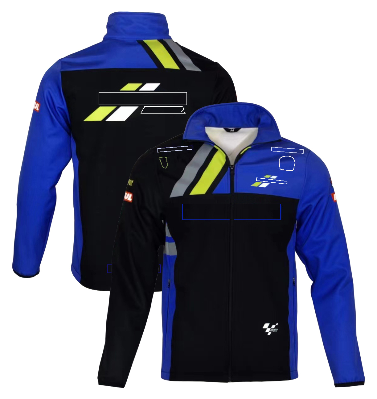 2023 Nuova giacca con cappuccio con zip Moto Team Giacca da motociclista con cappuccio casual Giacca a vento con cappuccio Giacca da corsa di motocross calda esterni