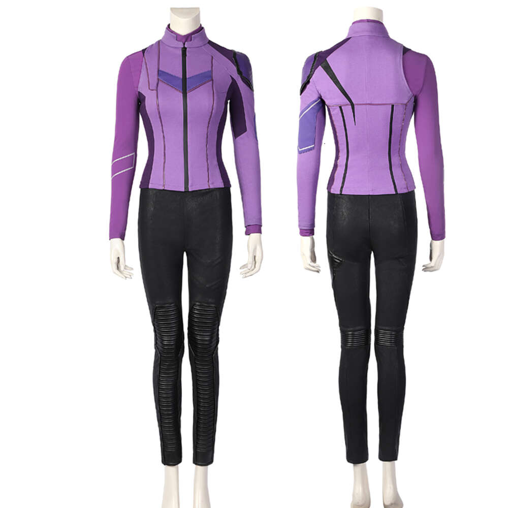 Cosplay Kate Bishop Cosplay Hawk kostuum met pijlkoker rekwisieten op maat gemaakte complete outfit