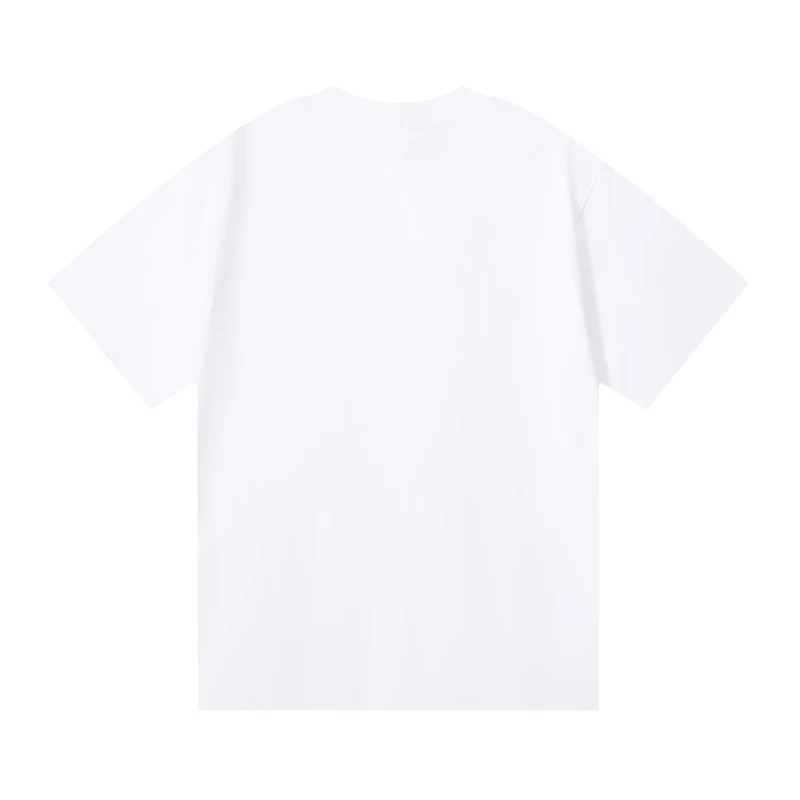 24SS Kort ärmmännen Kvinnor Letter Tryckt Tees Casual Cotton Tops Black White Fashion T-shirt