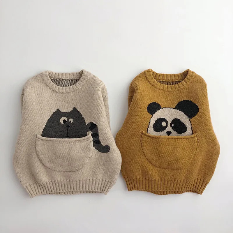 Pullover Milancel Kinderkleding Sweaters Cartoon Boys Knitwear Koreaanse stijl Kinderen Out meter 231030