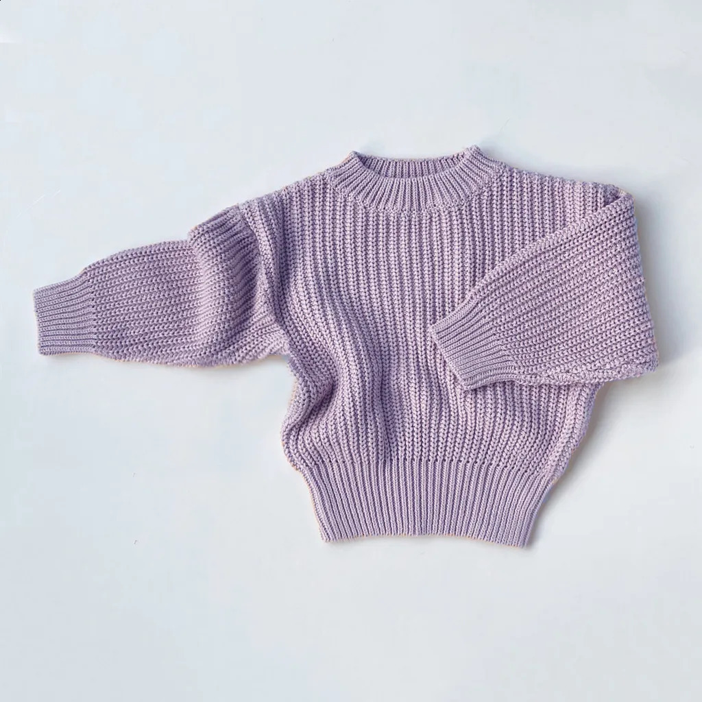 Пуловер, осенние детские свитера, детская трикотажная одежда, вязаные пуловеры, топы для маленьких девочек и мальчиков, весна 231030