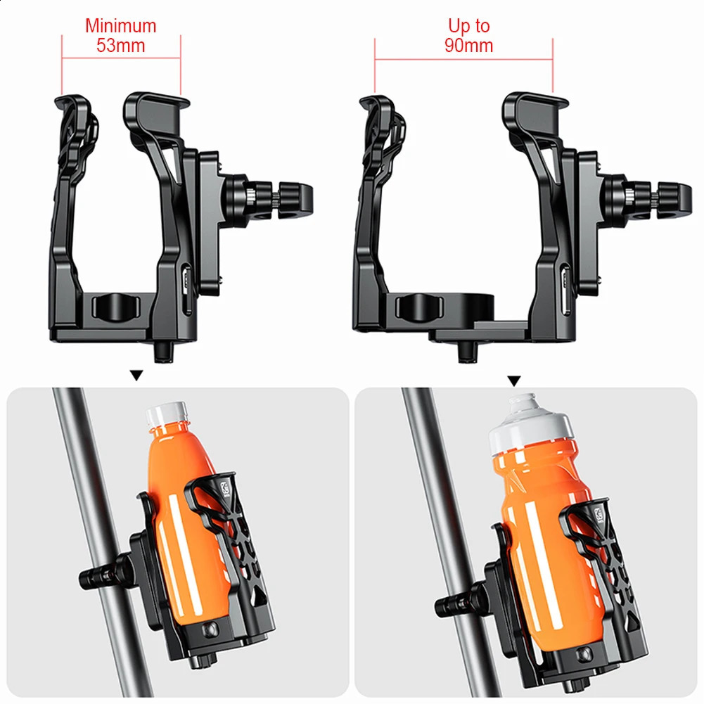 ウォーターボトルケージユニバーサルオートバイカップホルダー5m90mm mtb自転車用の照明付きボトルケージ231030