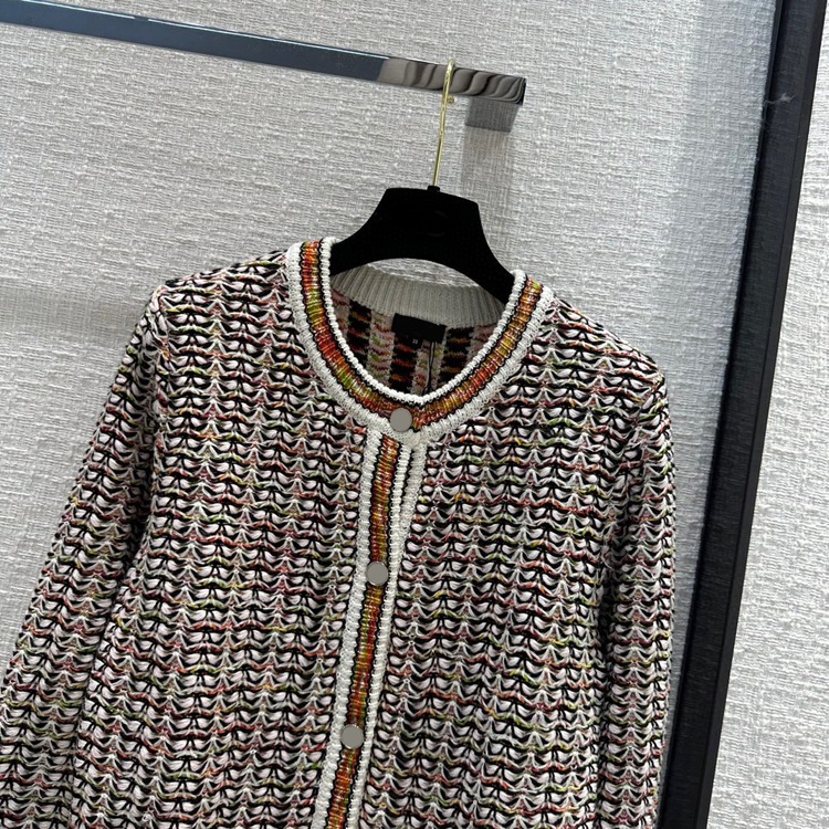 1025 2023 Pista Autunno Marca stesso stile maglione manica lunga girocollo cardigan vestiti di alta qualità delle donne mafeng