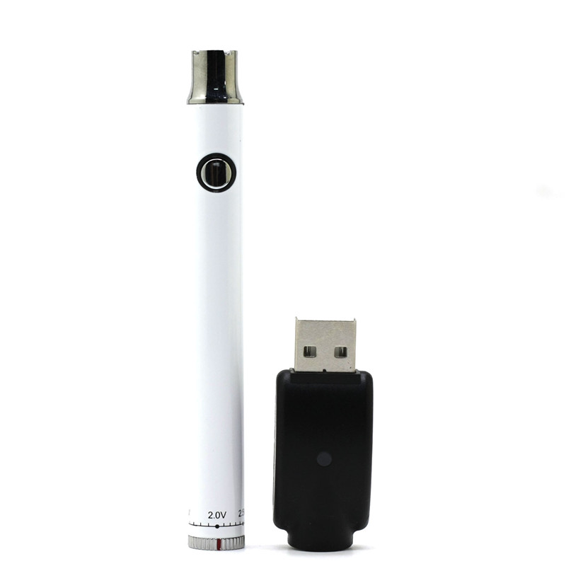 Vertex Twist Pil Ön ısıtma Batayı 380mAh Vape İnce Kalem Alt Voltajı 510 İplik Kartuşları için