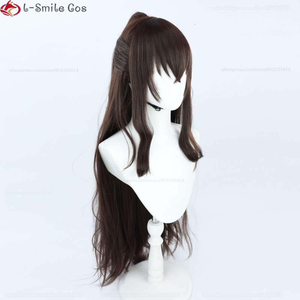 Catsuit Costumi 100 centimetri Lungo Cosplay Anime Bungo Cani Randagi Dazai Osamu Femminile Resistente Al Calore Capelli Sintetici Donna Parrucche + Protezione Della Parrucca