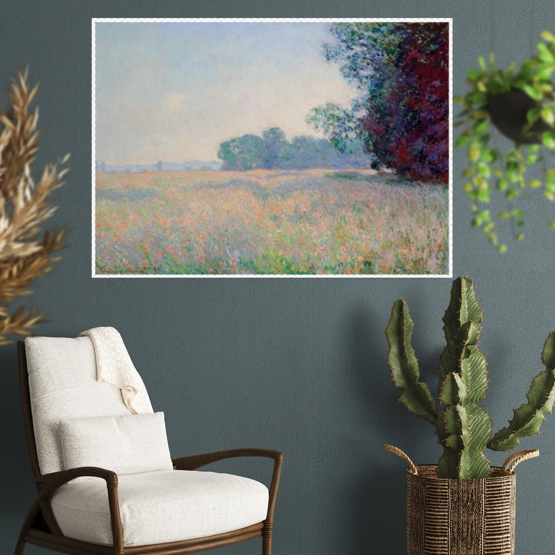 Champ d'avoine Oat Field by Claude Monet Oil on Canvas Painting Reproduction Hand Painted No Framed Home Decor Art Craft