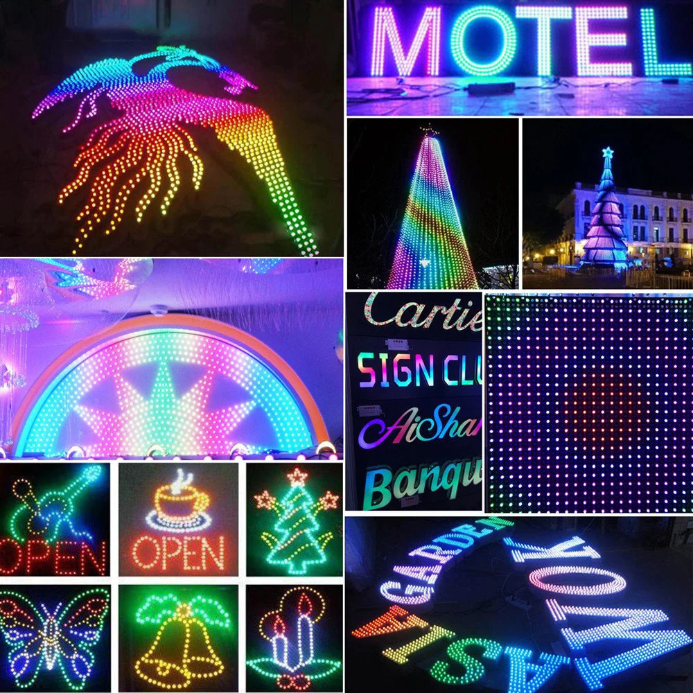 Noel Süslemeleri 12mm WS2811 2811 IC Tam Renk RGB LED Pixels Modül Dize Işık IP68 Su Geçirmez 5V 12V Tatil Noel Festival Lambası 231030