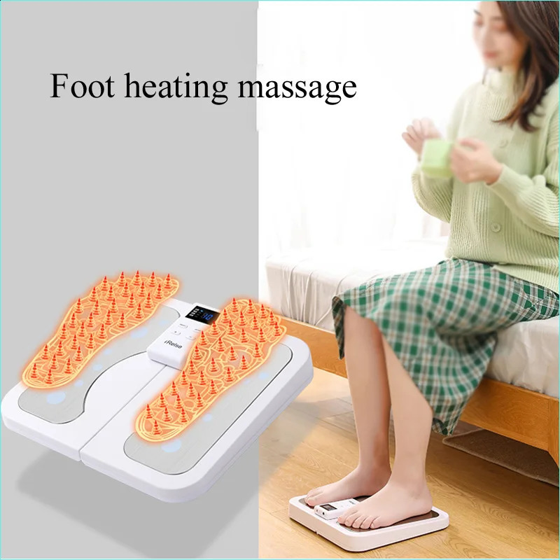 Foot Massager Folding Electric massage Machine EMS Sole Acupuncture Low Frequency Pulse Physiotherapy Home Meridian Dredging 231030