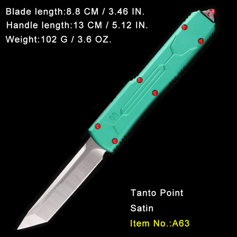 micro coltello automatico fuori dalla lama anteriore utx coltelli tattici automatici lavorati a CNC MT T6061 alluminio aeronautico