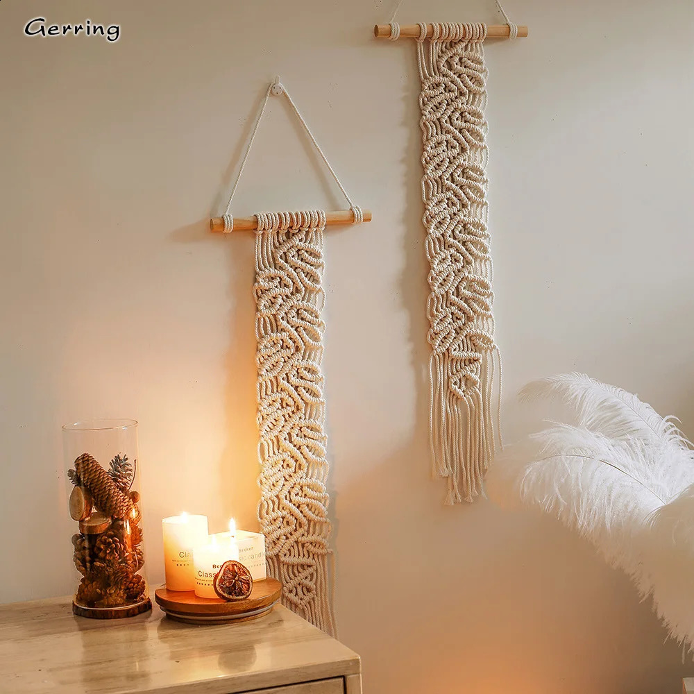 Dekoracje świąteczne Gerring Nordic Bohemian Macrame WALL WAKING CUTY Pokój Dekorowanie Prezenty gobelinowe