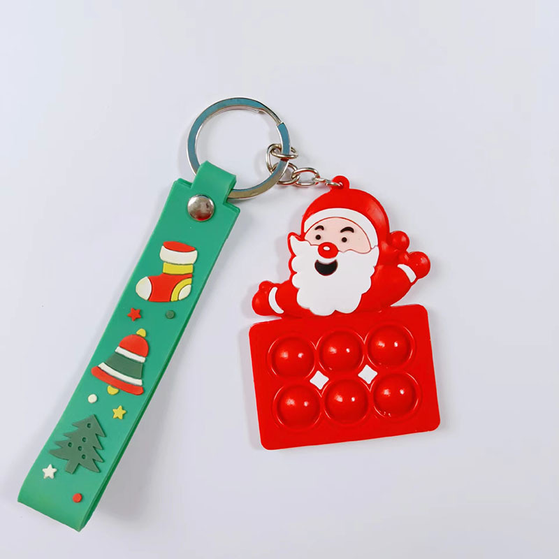 newst Kerstman Sleutelhangers Kerstboom elanden decompressie sleutelhanger Kerstavond sleutelhanger hanger