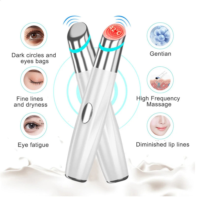 Gezichtsverzorgingsapparaten Oog Cosmetisch Massager Instrument LED Pon-therapie Hengdin Verwarming Trillingen Donkere cirkelzak Huid Antirimpel 231030