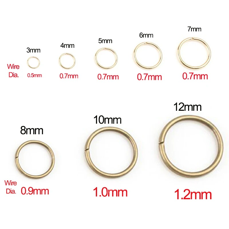 DIY Jewelry Findings Open Single Loops Jump Rings Split Ring for jewelry making Open Jump Rings Connectors Wholesale Jewelry MakingJewelry Findings