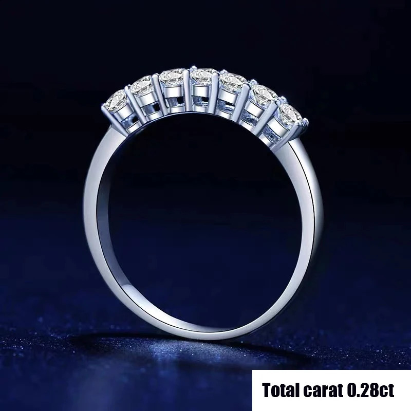 Wedding Rings Wedding Rings 1 Ct Round Brilliant Diamonds Women Engagement Band Ring Sterling Silver Bridal Jewelry Set 231030