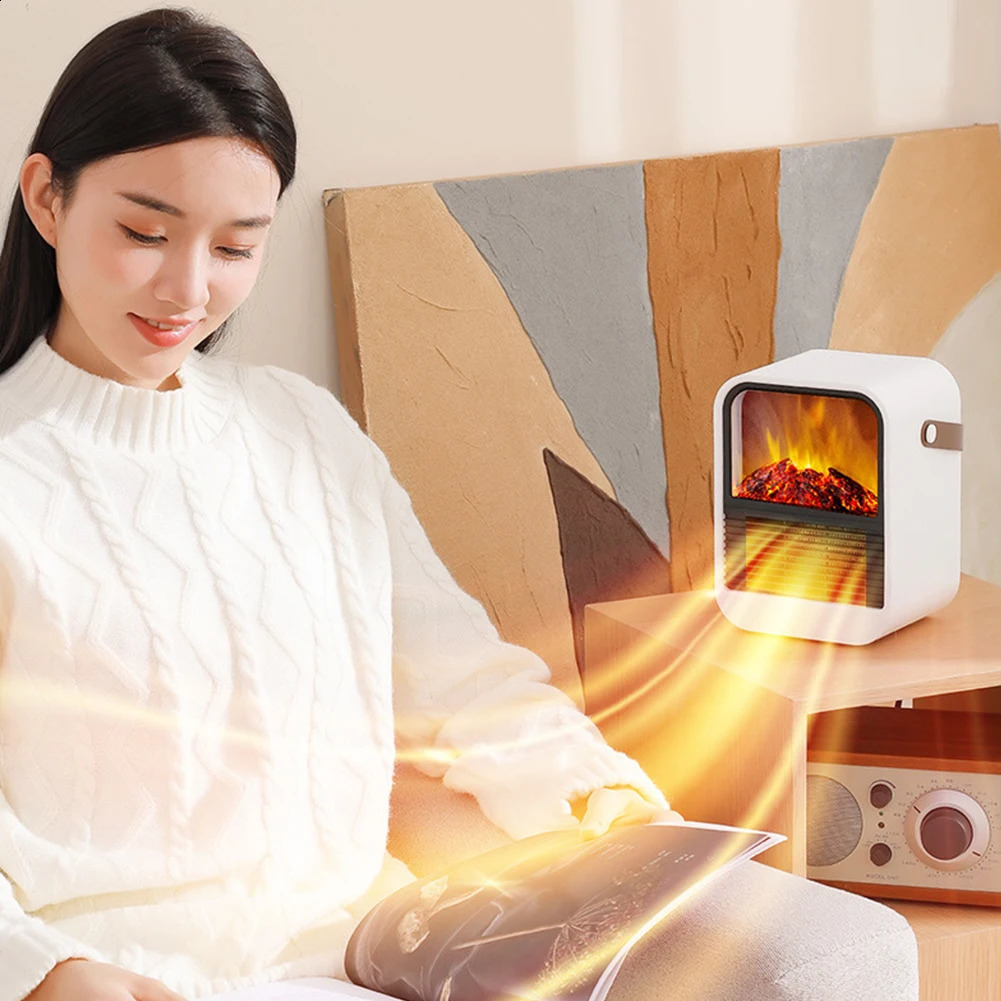 Home Heaters Portable electric heater desktop heating furnace winter mini heater household office heater mechanical and electrical fireplace 231031