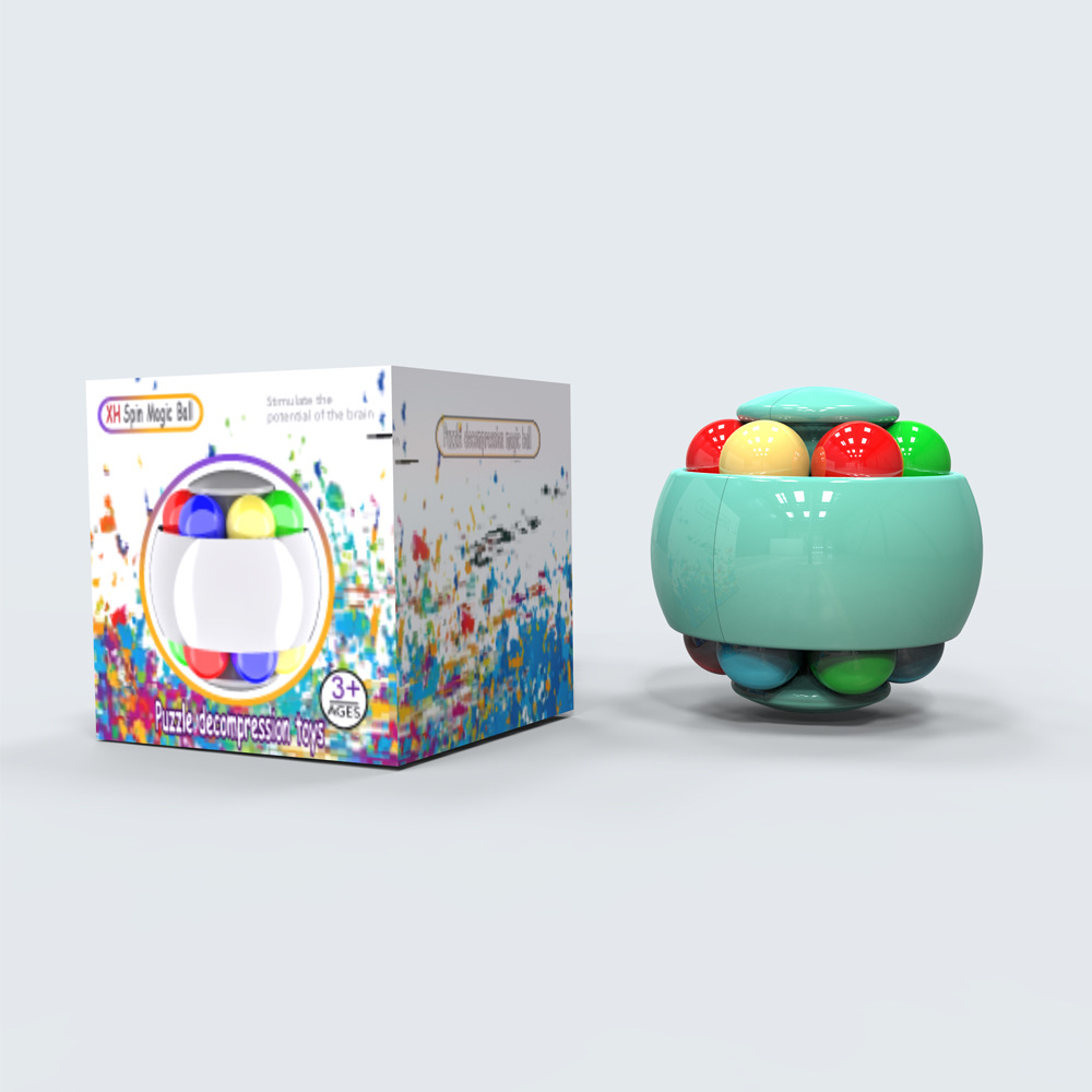 Nouveau Cube de doigt d'intelligence de haricot rotatif pour enfants, Cube gyroscopique anti-stress, apprentissage, disque magique éducatif, jouet pour enfants