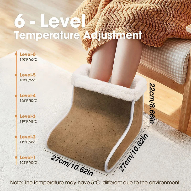 Home Heaters E2 USB elektrische voetenwarmer wasbaar en regelbare temperatuur winter voetenwarmer 231031