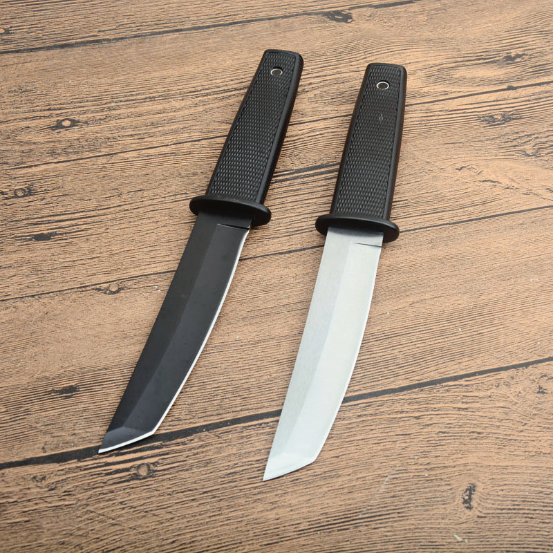 Promocja CS 17t Kobun taktyczna nóż AUS-8A TANTO Point Blade Outdoor Camping Camping Survival Proste noże z Kydex