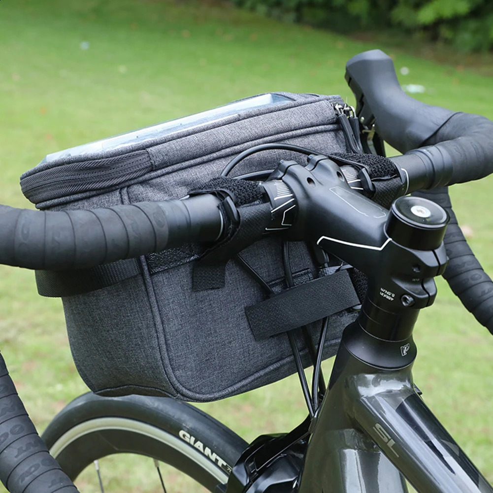 Panniers Torbalar Bisiklet Gidon Konteyner Torbası Katlanır Çok Fonksiyonlu Ön Çerçeve Bisiklet Pannier Seyahat Depolama Çanta 231030