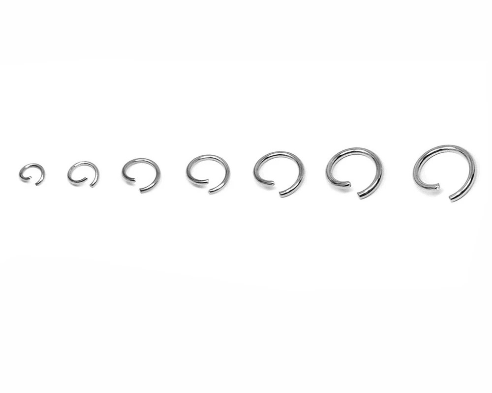 Anelli di salto aperti in acciaio inossidabile O Ring Diametro 3mm 4mm 5mm 6mm 8mm 9mm 10mm la creazione di gioielli Componenti di accessori gioielli