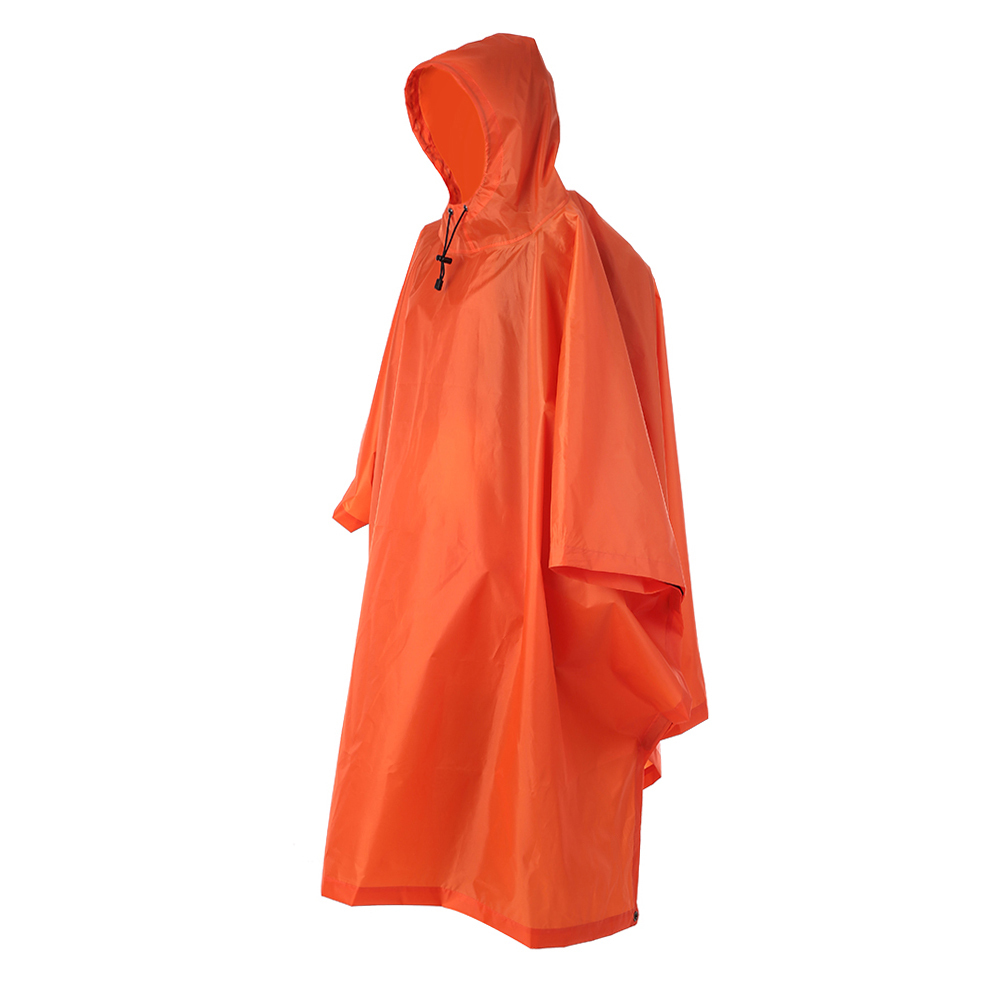 Unisex Ligera de impermeable mochila para lluvia Poncho impermeable con capucha para trepar una capa de lluvia en bicicleta Viaje de carpa de campamento al aire libre