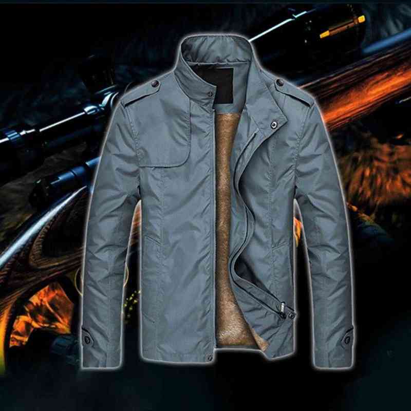 Giacche da uomo 2022 M-4XL Uomo Autunno Inverno Manica lunga Cerniera Peluche Giacca spessa Colletto alla coreana Jack casual il lavoro quotidiano L220830