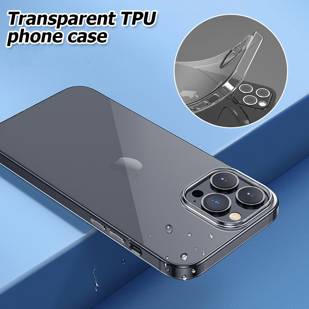 Ultradünne, transparente, klare, weiche TPU-Handyhüllen mit Gel-Kristall-Rückseite für iPhone 14 13 12 Mini 11 Pro MAX X XS XR 8 7 Plus