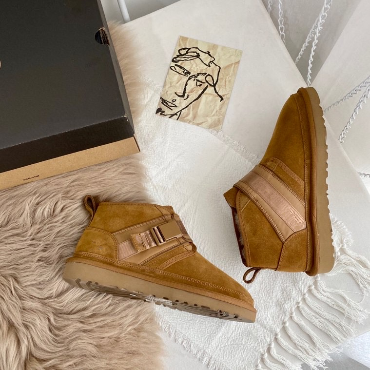 2022 New Fashion Men's Buckle Strap Martin Boots Genuine Leather Casual Sapatos Inverno ao ar livre Neumel Botas de neve de pelúcia quente e macio
